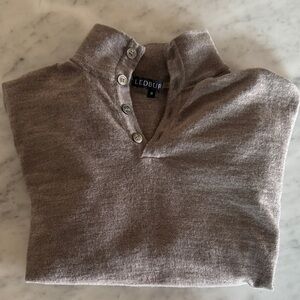 Men's Brown Merino Wool Sweater